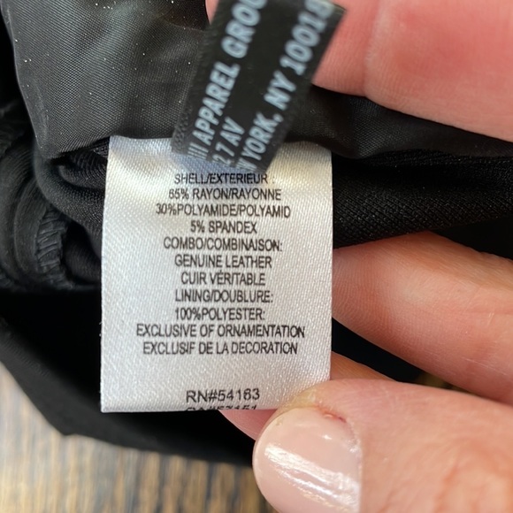 Andrew Marc x Richard Chai Woven Leather Pencil Skirt - Picture 6 of 10